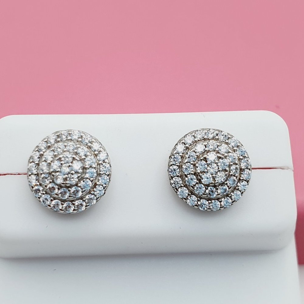 - 925 Sterling Silver Cubic Zirconia Earrings, U19254548